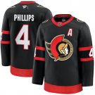 Men's Ottawa Senators #4 Chris Phillips 2025 Black Alternate Premium Jersey