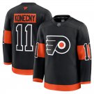 Men's Philadelphia Flyers #11 Travis Konecny Alternate Premium Jersey Black