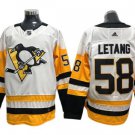 Pittsburgh Penguins #58 Kris Letang White Away Jersey