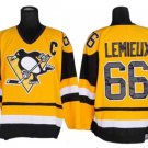Pittsburgh Penguins #66 Mario Lemieux Vintage CCM Jersey - Yellow