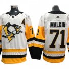 Pittsburgh Penguins #71 Evgeni Malkin White Away Jersey