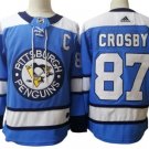 Pittsburgh Penguins #87 Sidney Crosby Light Blue Jersey