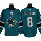 San Jose Sharks #8 Joe Pavelski Teal Home Jersey