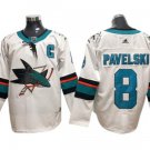 San Jose Sharks #8 Joe Pavelski White Away Jersey