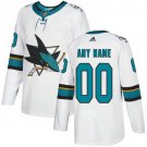 San Jose Sharks NHL White Customized Jersey