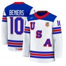 Matty Beniers Jersey #10 USA Hockey 2025 Premium Stitched Home