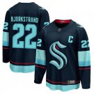 Mens Oliver Bjorkstrand Jersey #22 Seattle Kraken Navy All Stitched
