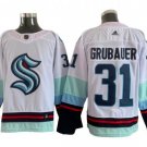Seattle Kraken #31 Philipp Grubauer White Jersey