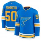 Men's St. Louis Blues #50 Jordan Binnington Blue 2025 Stitched Hockey Jersey