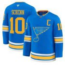 Men's St. Louis Blues #10 Brayden Schenn Blue 2025 With C Patch Stitched Jersey