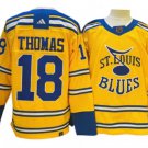 St. Louis Blues #18 Robert Thomas Yellow Reverse Retro 2.0 Jersey