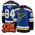 Osbourne Ozzy Jersey #84 St. Louis Blues Ozzy Osbourne Patch Stitched