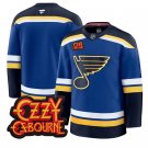 Team Blank Jersey St. Louis Blues Ozzy Osbourne Patch Premium Stitched
