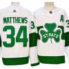 Toronto Maple Leafs #34 Auston Matthews St. Patricks Alternate Jersey - White