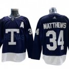 Toronto Maple Leafs #34 Auston Matthews Navy 2022 Heritage Classic Jersey