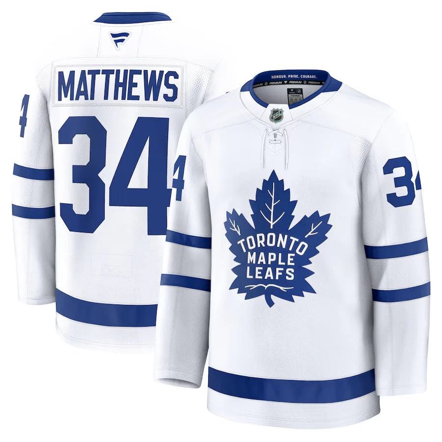 Toronto Maple Leafs #34 Auston Matthews Jersey 2025 PremiumStitched