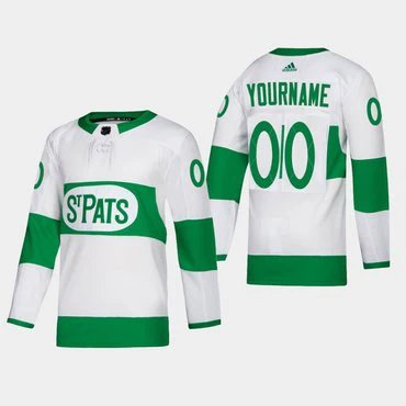 Toronto Maple Leafs Custom Toronto St. Pats Road Player White Jersey