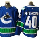 Vancouver Canucks #40 Elias Pettersson Blue Home Jersey