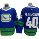 Vancouver Canucks #40 Elias Pettersson Blue Alternate Jersey