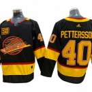 Vancouver Canucks #40 Elias Pettersson Black 50TH Jersey