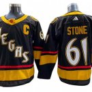 Men's Vegas Golden Knights #61 Mark Stone Black Reverse Retro Authentic Jersey