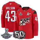 Men's Washington Capitals #43 Tom Wilson 50th Stitched Cherry Blossom Red Jersey