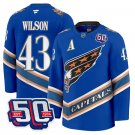 Men Tom Wilson Jersey #43 Washington Capitals Eagle 50th Anniversary Royal