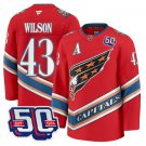 Men Tom Wilson Jersey #43 Washington Capitals Eagle 50th Anniversary Red