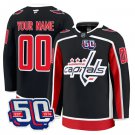 Men Custom Washington Capitals Jersey 50th Anniversary Premium Stitched