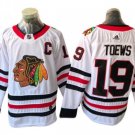 Chicago Blackhawks #19 Jonathan Toews White Away Jersey