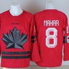 Men's Canada Hockey #8 Cale Makar Red Stitched Jersey