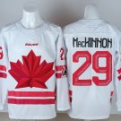 Men's Canada #29 Nathan MacKinnon White 2026 Stitched Hockey Jersey