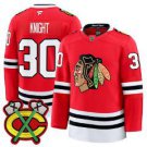 Spencer Knight Jersey #30 Chicago Blackhawks 2025-26 Premium Stitched Red