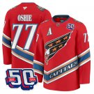 Men TJ Oshie Jersey #77 Washington Capitals Eagle 50th Anniversary Red