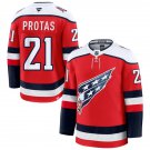 Men's Washington Capitals #21 Aliaksei Protas Red Screaming Eagle Alternate Premium Jersey