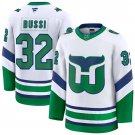Men's Carolina Hurricanes #32 Brandon Bussi White Fanatics Throwback Premium Jersey