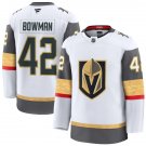 Mens Vegas Golden Knights #42 Braeden Bowman Fanatics Away White Premium Jersey