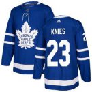 Men's Toronto Maple Leafs #23 Matthew Knies Blue Authentitc Jersey