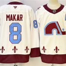 Men's Colorado Avalanche #8 Cale Makar White 2024-25 With A Patch Stitched Jersey
