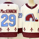 Men's Colorado Avalanche #29 Nathan MacKinnon White 2024-25 With A Patch Stitched Hockey Jersey