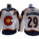 Men's Colorado Avalanche #29 Nathan MacKinnon White Alternate With A Jersey