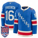 Vincent Trocheck Jersey #16 New York Rangers 1926 Throwback 100th Patch Stitched