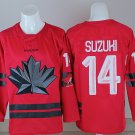 Men's Canada Hockey #14 Nick Suzuki Red Stitched Jersey