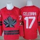 Men's Canada #17 Macklin Celebrini 2026 Canada Olympic Hockey Jersey Red