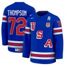 Tage Thompson Jersey #72 USA Hockey 2025 Premium Stitched