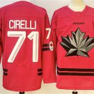 Men's Canada Hockey #71 Anthony Cirelli Red Stitched Jersey