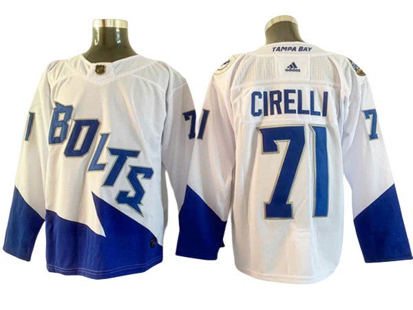 TBL #71 Anthony Cirelli White Stadium Series Jersey