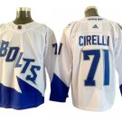 Tampa Bay Lightning #71 Anthony Cirelli White Stadium Series Jersey