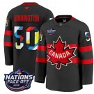 Men's Jordan Binnington Jersey #50 Canada 4 Nations Face-Off 2025 V2 Black