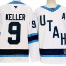 Men's Utah Hockey Club #9 Clayton Keller Jersey With A Patch Stitched White